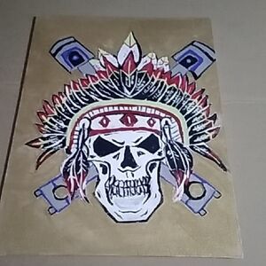 Tribal Skull Wall Art Decor - Multicolor